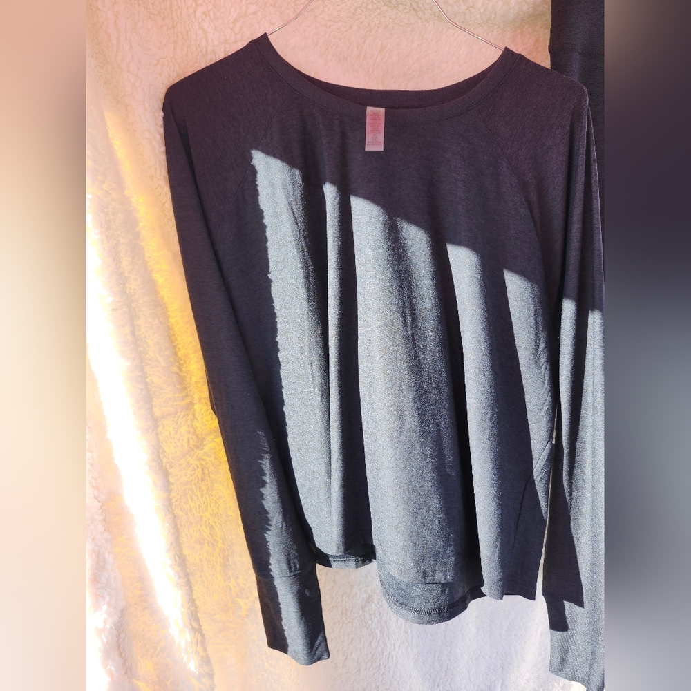 Women's Black Long Sleeve Top and pants set